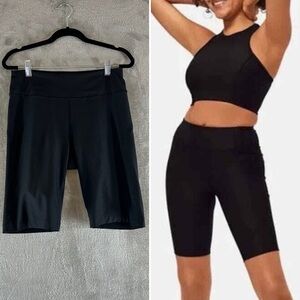 OUTDOOR VOICES Warmup Bike Shorts 10 Inch Inseam Black Size Medium